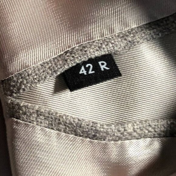 PRONTO UOMO Men's Blazer 42R Gray Sport Coat 100% Wool Classic 2-Button - Picture 4 of 16